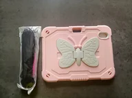 Etui do tabletów - Etui do Apple iPada mini 6 8,3 (2021) Pancerne Różowe z Motylkiem - miniaturka - grafika 1