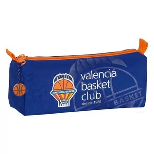 Piórniki - Piórnik Valencia Basket Niebieski Pomarańczowy - grafika 1