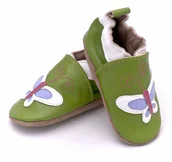 Kapcie damskie - Lekkie kapcie eko 100% naturalna skóra r. 21-22 - miniaturka - grafika 1