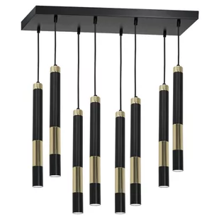 Milagro Dallas MLP6551 plafon lampa sufitowa 8x3W GU10 LED złoty - Lampy sufitowe - miniaturka - grafika 1