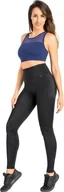 Legginsy - Teyli Legginsy damskie sportowe Yoggi czarne Czarny 5XL - miniaturka - grafika 1