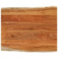 Blaty meblowe i parapety okienne - Blat biurka, 90x80x3,8 cm, drewno akacjowe, naturalna krawędź - miniaturka - grafika 1