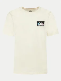 Quiksilver T-Shirt Back Flash EQYZT07605 Écru Regular Fit - Koszulki męskie - miniaturka - grafika 1