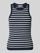 Kamizelki damskie - Bezrękawnik o kroju slim z czystej bawełny - miniaturka - grafika 1