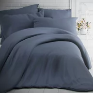 Pościel - Kvalitex Pościel bawełniana ciemnoszara, 140x200 cm, 70x90 cm, 140x200 cm, 70x90 cm - miniaturka - grafika 1