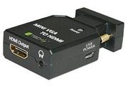 Części i akcesoria do laptopów - Techly Przełącznik Konwerter adapter VGA + 3,5mm audio na HDMI M/F 026517 - miniaturka - grafika 1