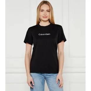 Calvin Klein T-shirt HERO LOGO Regular Fit - Koszulki i topy damskie - miniaturka - grafika 1