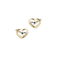Biżuteria dla dzieci - Złote kolczyki 585 Serduszka dla małej damy - miniaturka - grafika 1
