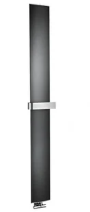 RIDEA Grzejnik łazienkowy OTHELLO MONO SLIM 30x189 cm z wieszakiem na ręczniki kolor czarny mat - Grzejniki łazienkowe - miniaturka - grafika 1