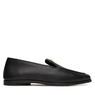 Półbuty damskie - Lordsy Tommy Hilfiger Th Leather Loafer FW0FW09319 Czarny - miniaturka - grafika 1