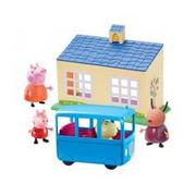 Figurki dla dzieci - Tm Toys Świnka Peppa Zestaw szkoła + autobus - miniaturka - grafika 1