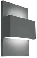 Lampy ogrodowe - Norlys - Geneve Zewnętrzna Lampa Ścienna Grafitowa Norlys - miniaturka - grafika 1