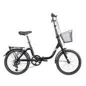 Rowery - Rower składany 336 KANGAROO 20 czarny - miniaturka - grafika 1