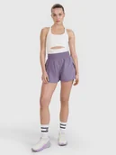 Spodenki damskie - 4F Spodenki treningowe szybkoschnące damskie 4F x Anna Lewandowska - fioletowe L - miniaturka - grafika 1