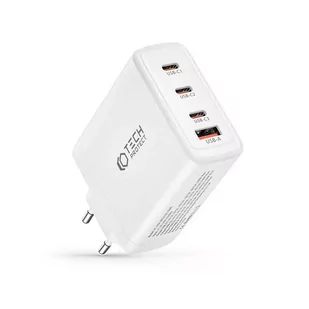 Ładowarka sieciowa Tech-protect nc100w-gan 4-port network charger PD100w/QC3.0 white - Ładowarki do telefonów - miniaturka - grafika 2
