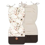 Akcesoria do wózków - Pokrowiec na siedzisko Wkładka do wózka 75 x 35 cm - Pokrowiec na wózek spacerowy Wkładka do fotelika dziecięcego Oddychający uniwersalny listki - miniaturka - grafika 1