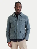 Kurtki męskie - Milestone Kurtka skórzana Valerio 612205 60790 Niebieski Regular Fit - miniaturka - grafika 1