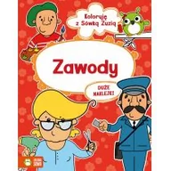 Kolorowanki, wyklejanki - Zawody koloruję z sówką zuzią - miniaturka - grafika 1