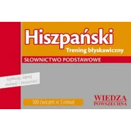 Książki do nauki języka hiszpańskiego - Wiedza Powszechna Hiszpański. Trening błyskawiczny. Słownictwo podstawowe - Praca zbiorowa - miniaturka - grafika 1