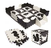 Maty piankowe - Mata piankowa puzzle edukacyjna dla dzieci czarno-biała COIL - miniaturka - grafika 1