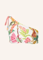 Stroje kąpielowe - Seafolly Góra Od Bikini Na Jedno Ramię Tropica weiss - miniaturka - grafika 1