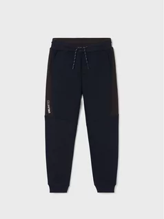 Spodnie i spodenki dla dziewczynek - Mayoral Spodnie dresowe 7579 Granatowy Regular Fit - grafika 1