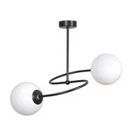 Lampy sufitowe - Emibig Selbi lampa sufitowa 2-punktowa czarna 734/2B - miniaturka - grafika 1