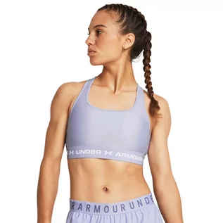 Bielizna sportowa damska - Biustonosz treningowy Under Armour UA Crossback Mid Bra - fioletowy - UNDER ARMOUR - grafika 1