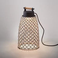 Lampy ogrodowe - Bover Nans M/49 lampa stołowa LED, brązowa - miniaturka - grafika 1