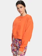 Bluzy damskie - Roxy Bluza Ess Nrj Cn Otlr ERJFT04670 Pomarańczowy Regular Fit - miniaturka - grafika 1