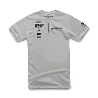 Koszulki męskie - Alpinestars Koszulka męska z krótkim rękawem, srebrna, S, srebro, S - grafika 1