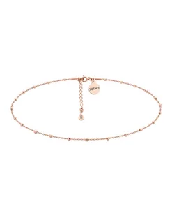 Choker z różowego złota z kuleczkami - Naszyjniki - miniaturka - grafika 1
