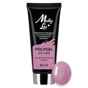 Polygel akrylożel MollyLac budujący Hema/di-Hema free Bean Paste 50 ml Nr 20 - Żele do paznokci - miniaturka - grafika 1
