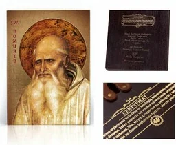 Ikona religijna Święty Romuald - Ikony i obrazy sakralne - miniaturka - grafika 1
