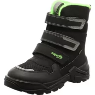 Śniegowce damskie - Superfit Snow Max śniegowce chłopięce, Czarno-zielony 000, 24 EU Schmal - miniaturka - grafika 1