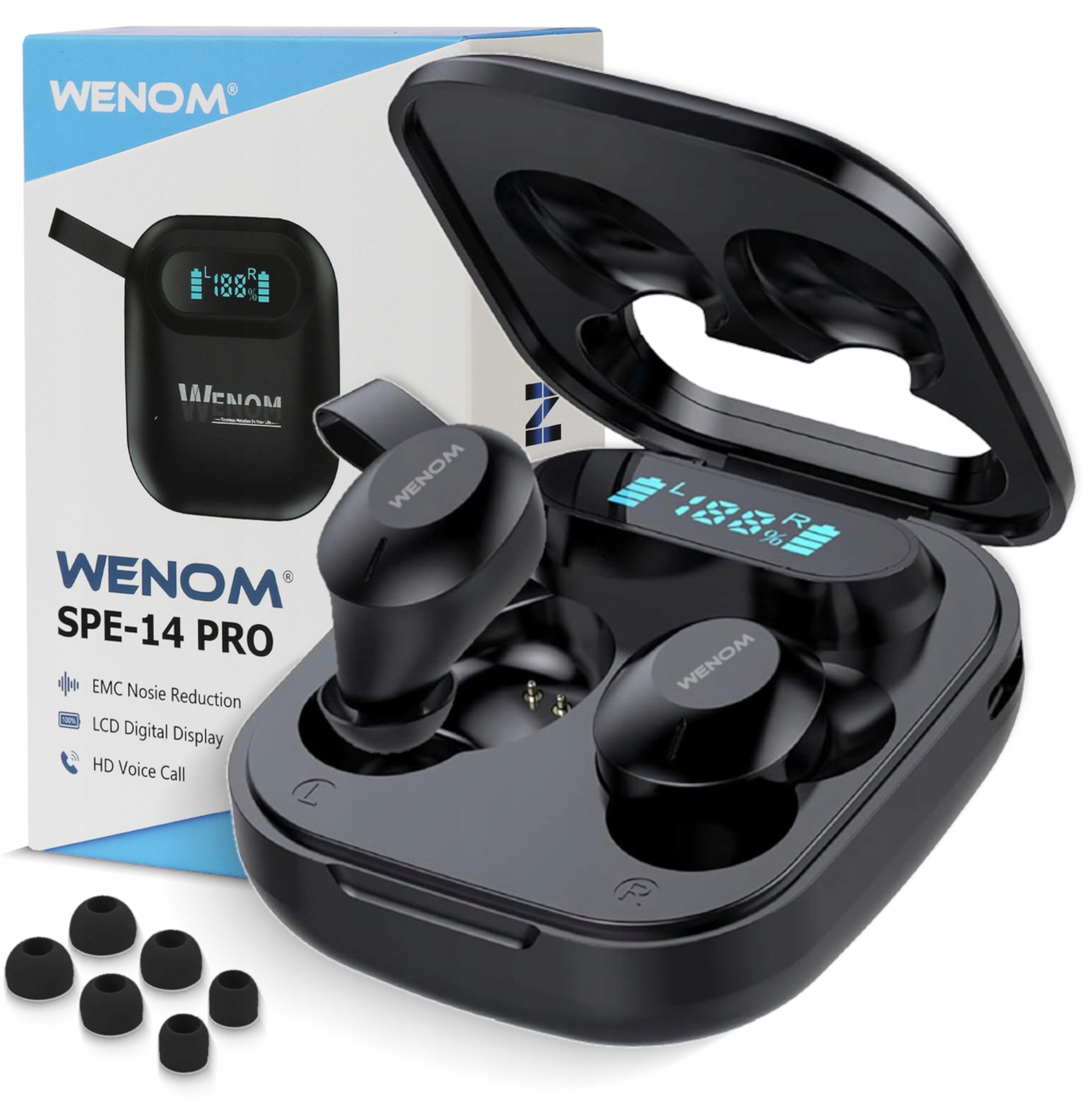 Wenom SPE-14 PRO BT 5.3 Powerbank iOS Android HiFi