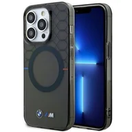 Etui i futerały do telefonów - Etui BMW Pattern MagSafe do Apple iPhone 14 Pro Szary - miniaturka - grafika 1