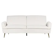 Sofy i kanapy - Sofa rozkładana VETTRE Złamana biel Welur Lumarko! - miniaturka - grafika 1