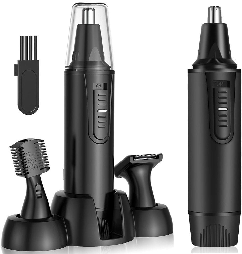 Trymer do nosa uszu depilator włosów golarka stylizacja brody brwi 3w1