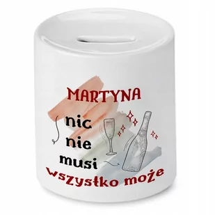 Skarbonka Dla Martyny Urodziny Idealny Prezent z Nadrukiem ze Zdjęciem - Skarbonki - miniaturka - grafika 1