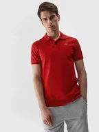 Koszulki męskie - Koszulka polo regular gładka męska 4F - miniaturka - grafika 1