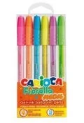 Długopisy - Długopis żelowy Fiorella neon 6szt CARIOCA - miniaturka - grafika 1