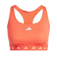 Biustonosze - adidas Damski biustonosz sportowy Powerreact Training Medium Support Techfit, LAC jasnoczerwony - miniaturka - grafika 1