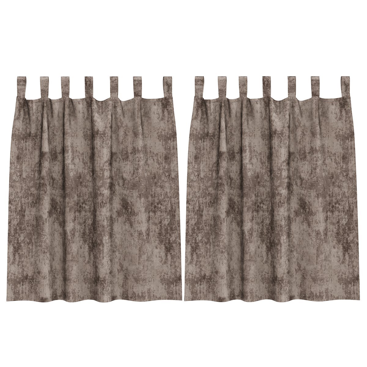 vidaXL Zasłony Aksamitne 2 szt. z Pętelkami Kawa 140x140 cm