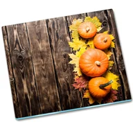 Deski do krojenia - Deska do krojenia szkło Dynie Brązowy - 60x52 cm - miniaturka - grafika 1