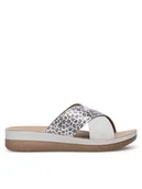 Klapki i japonki damskie - Inblu Klapki FT000013 Beżowy - miniaturka - grafika 1