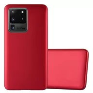 Etui i futerały do telefonów - Pokrowiec Do Samsung Galaxy S20 ULTRA w METALLIC CZERWONY Etui TPU Silikon Obudowa Ochronny Case Cover Cadorabo - miniaturka - grafika 1