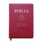 Religia i religioznawstwo - Biblia Pierwszego Kościoła purpurowa ze złoceniem Remigiusz Popowski - miniaturka - grafika 1