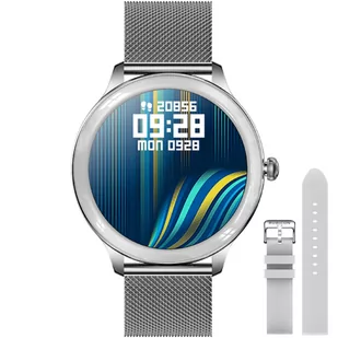 Rubicon RNCE90 Srebrny - Smartwatch - miniaturka - grafika 1