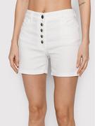 Spodenki damskie - Liu Jo Sport Szorty jeansowe TA2222 D4655 Biały Regular Fit - miniaturka - grafika 1